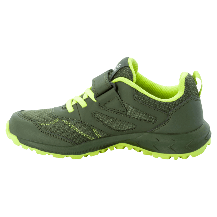 Green-Lime Brand Jack Wolfskin Kid's Woodland Low Vc New