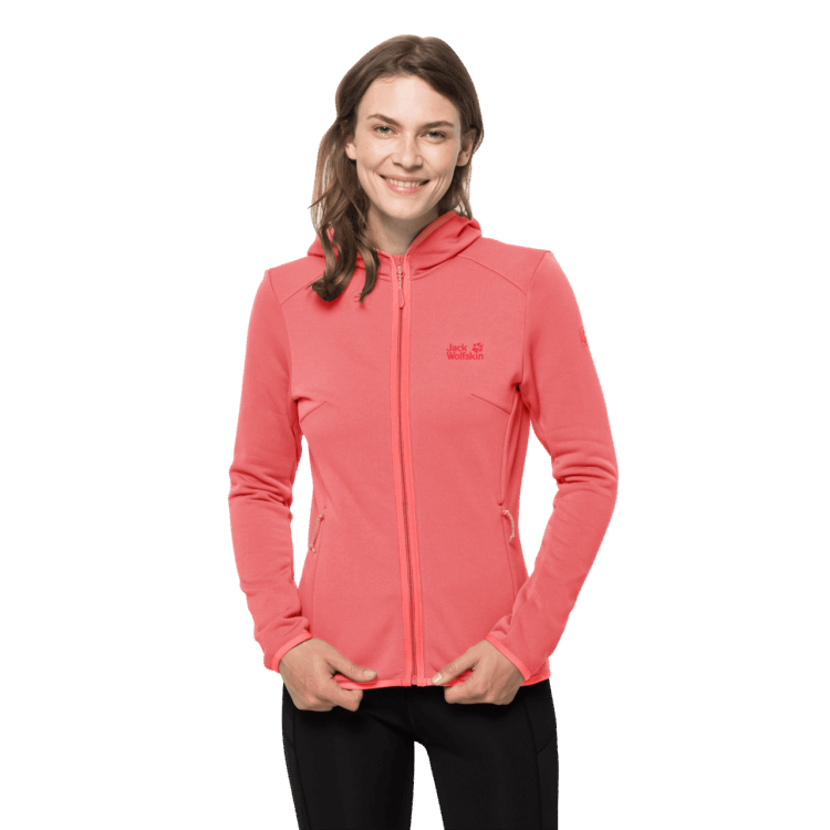 Women's Turbulence Fleece Desert Rose Brand Jack Wolfskin