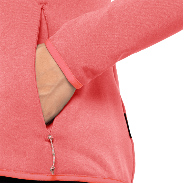 Women's Turbulence Fleece Desert Rose Brand Jack Wolfskin