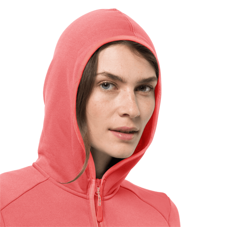 Women's Turbulence Fleece Desert Rose Brand Jack Wolfskin