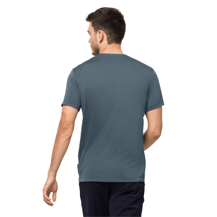 Brand Jack Wolfskin Storm Grey Men's Crosstrail Graphic T Collections