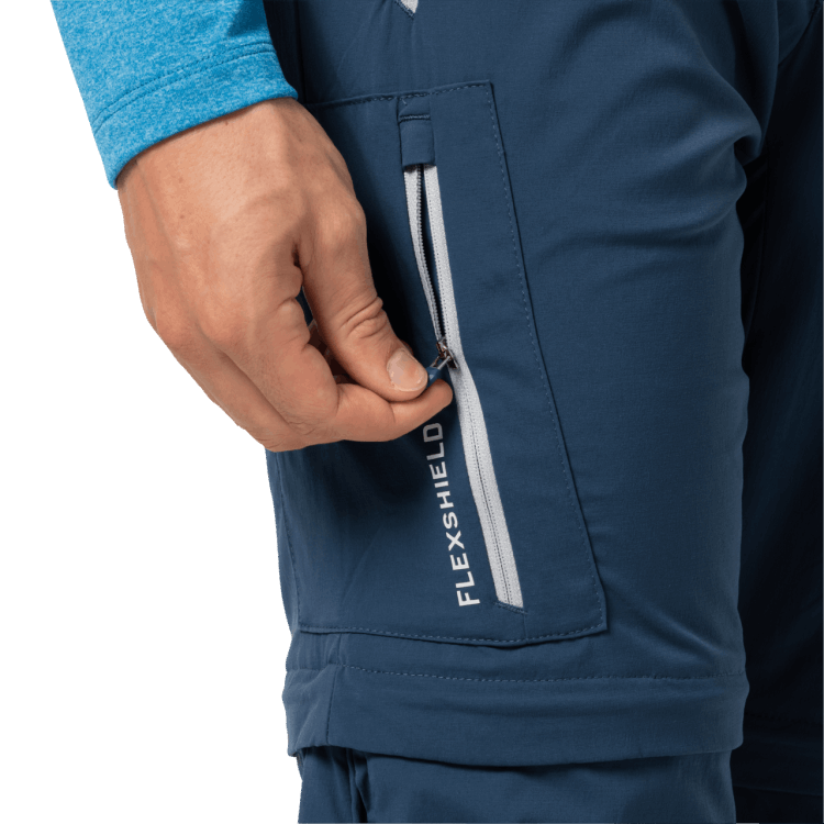 Origins Brand Jack Wolfskin Men's Overland Zip Away Thunder Blue