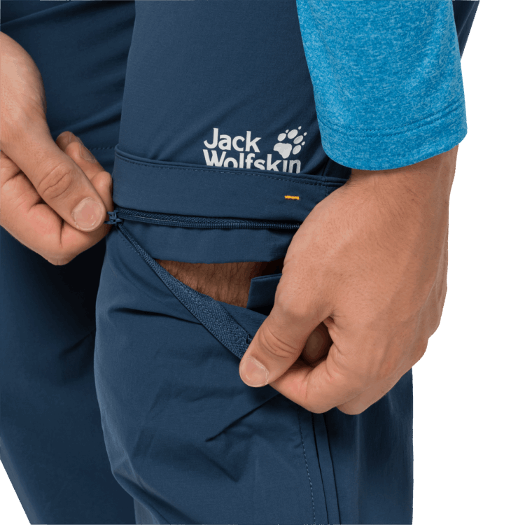 Origins Brand Jack Wolfskin Men's Overland Zip Away Thunder Blue