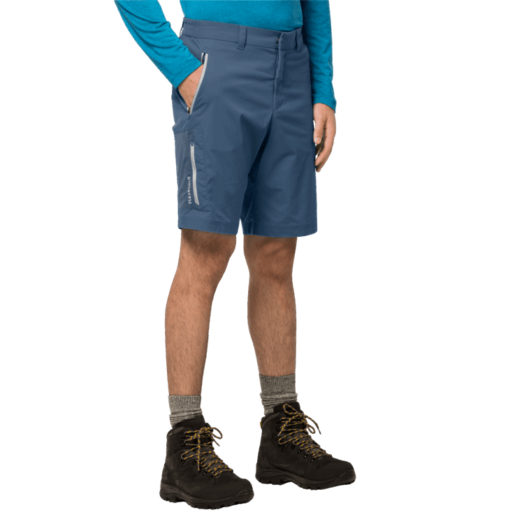 Men's Overland Shorts Thunder Blue Brand Jack Wolfskin Best