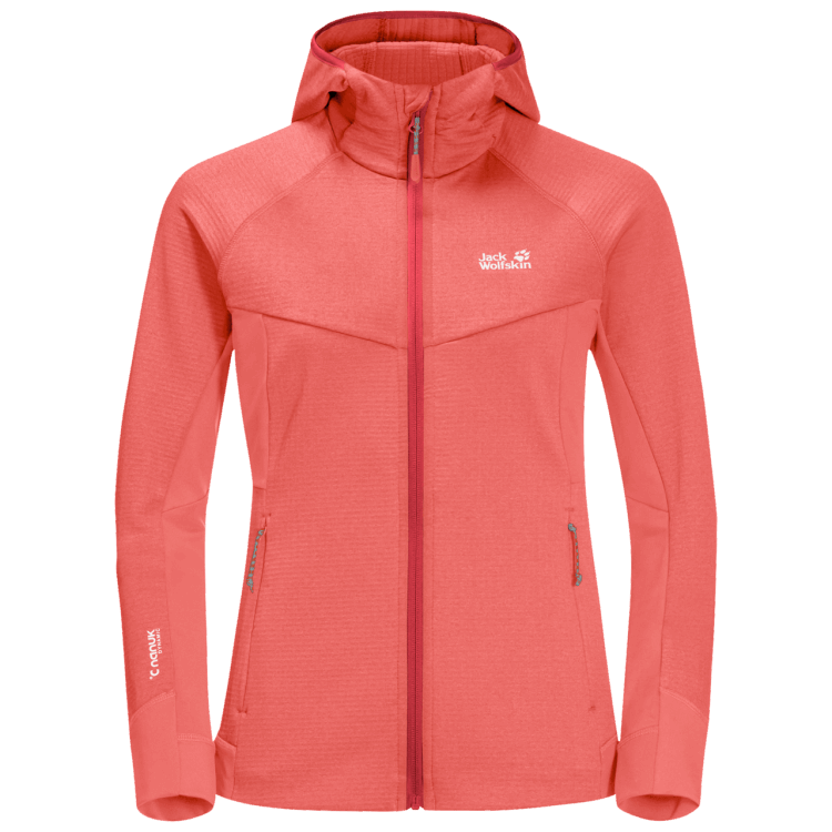 Women's Hydro Grid Fleece Desert Rose Origin Brand Jack Wolfskin