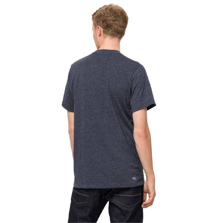 Night Blue New Men's Ocean Logo T Brand Jack Wolfskin