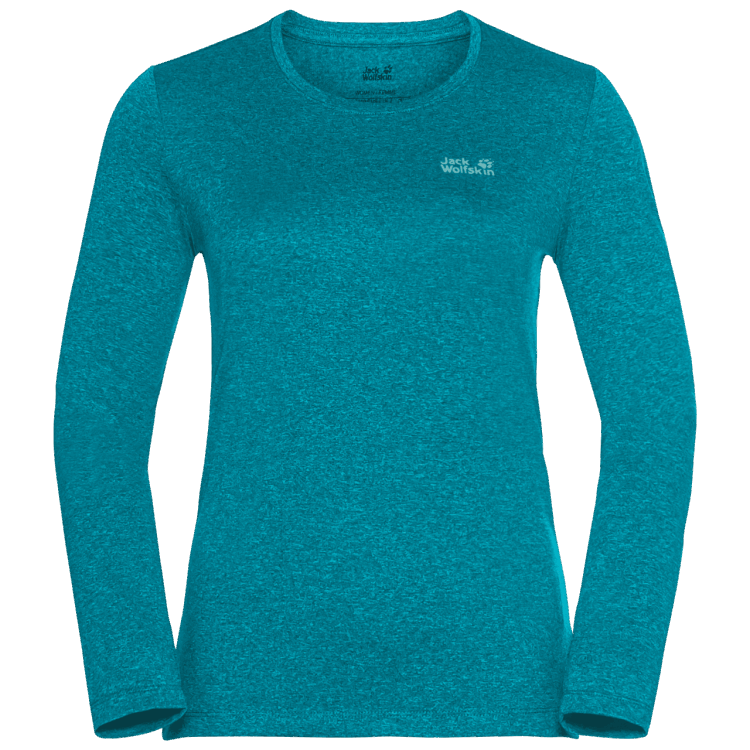 Women's Sky Thermal Ls T Dark Cyan Brand Jack Wolfskin Collection
