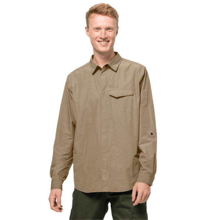 Sand Dune Brand Jack Wolfskin Best Men's Lakeside Roll-Up Shirt