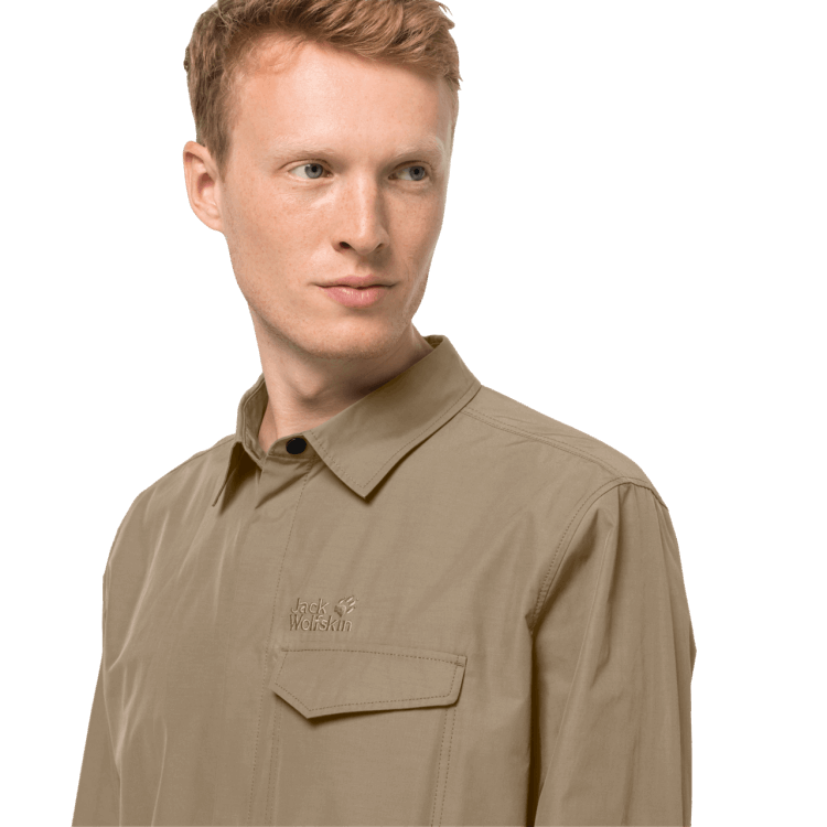 Sand Dune Brand Jack Wolfskin Best Men's Lakeside Roll-Up Shirt