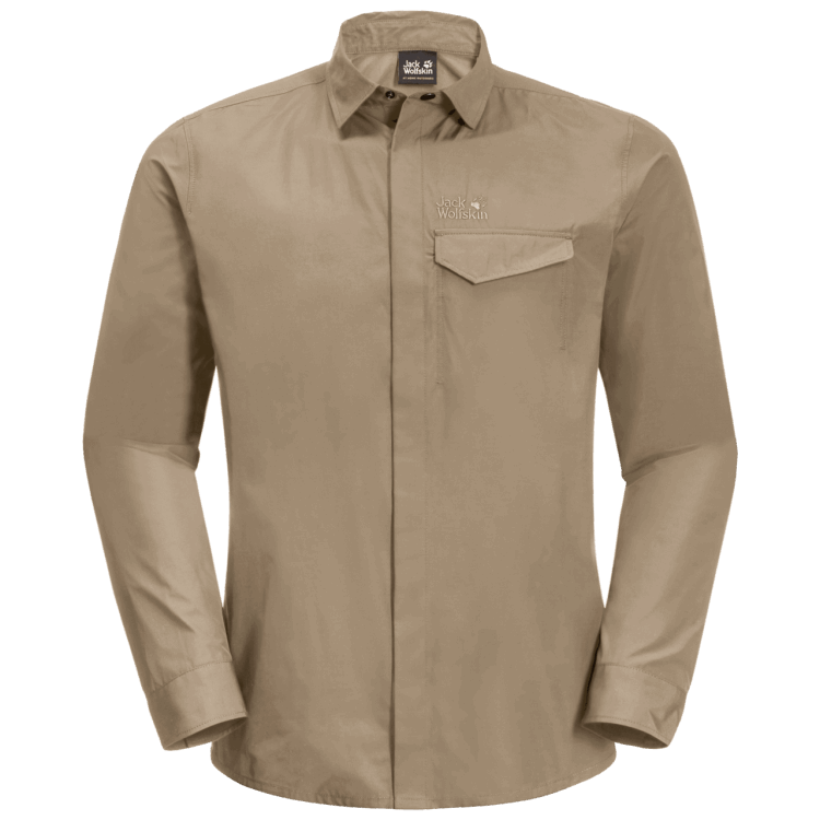Sand Dune Brand Jack Wolfskin Best Men's Lakeside Roll-Up Shirt
