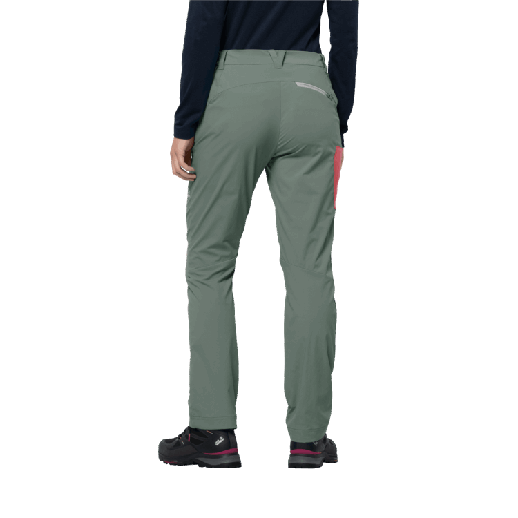 New Hedge Green Women's Overland Pants Brand Jack Wolfskin