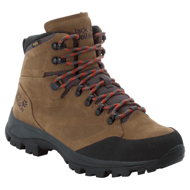 Men's Rebellion Texapore Mid Origins Brown-Phantom Brand Jack Wolfskin