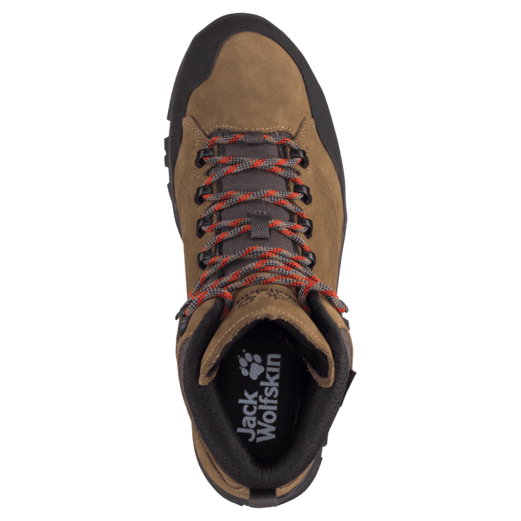 Men's Rebellion Texapore Mid Origins Brown-Phantom Brand Jack Wolfskin