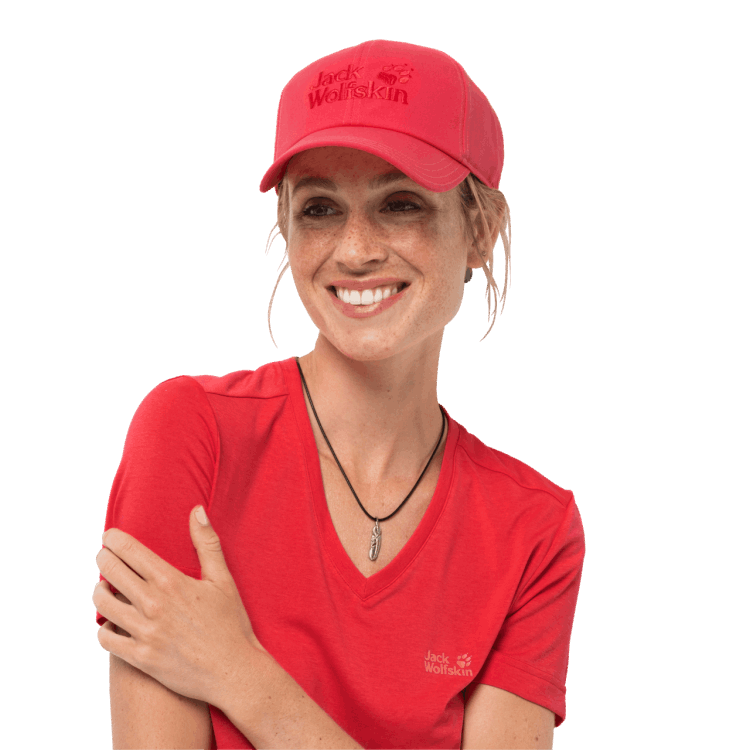 Tulip Red Baseball Cap Brand Jack Wolfskin Best