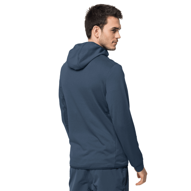 Men's Hydro Grid Fleece Collections Thunder Blue Brand Jack Wolfskin