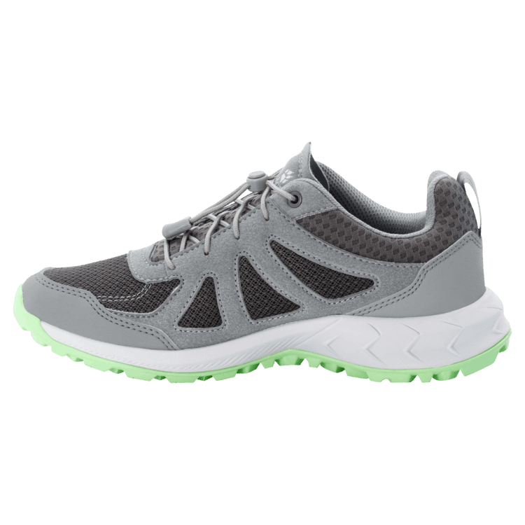 Best Dark Grey-Light Green Women's Woodland 2 Vent Low Brand Jack Wolfskin