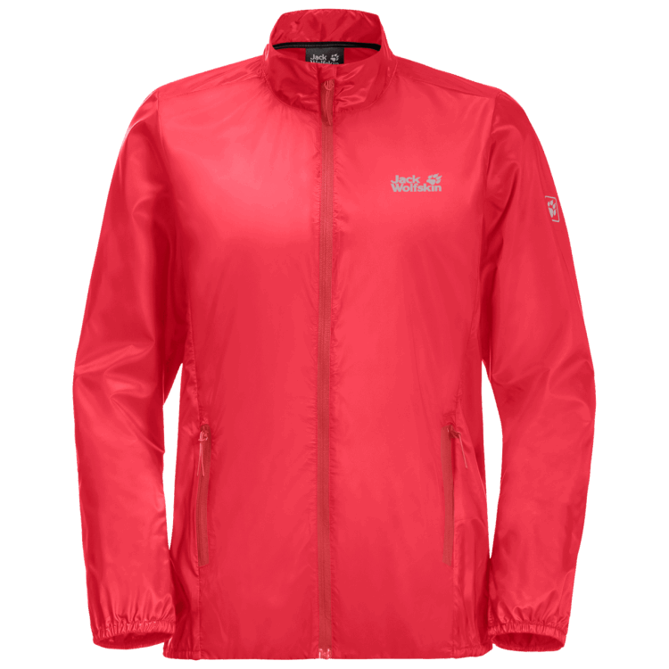 Origin Tulip Red Brand Jack Wolfskin Women's Pack & Go Windshell