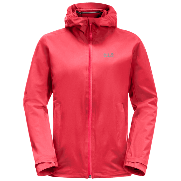 Best Tulip Red Brand Jack Wolfskin Women's Pack & Go Shell