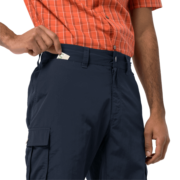 Night Blue Hot Brand Jack Wolfskin Canyon Cargo Shorts