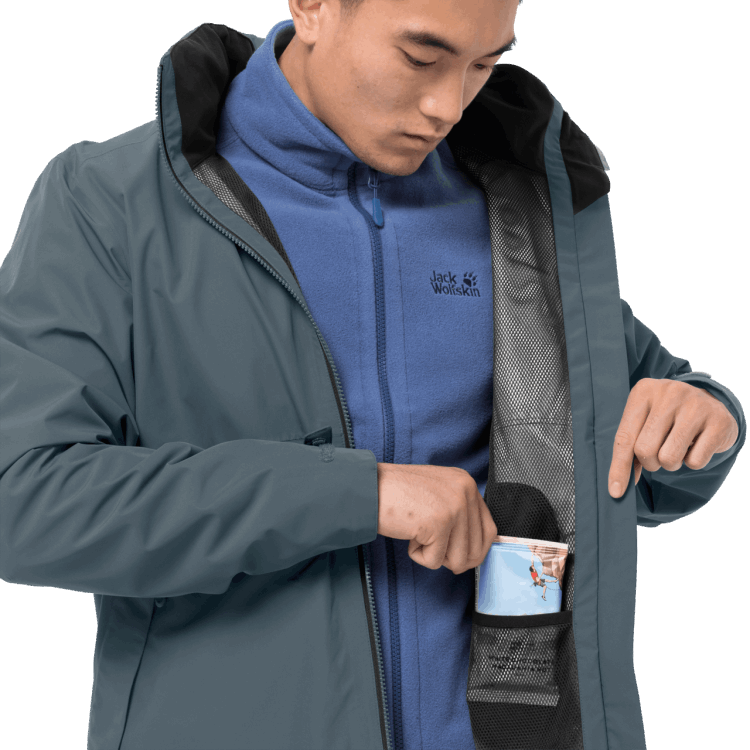 Storm Grey Collections Brand Jack Wolfskin Men's Evandale Jacket