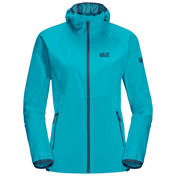 Brand Jack Wolfskin Women's Go Hike Softshell Dark Aqua Origin