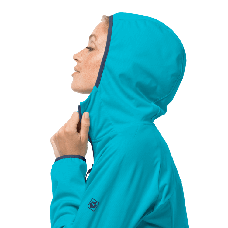 Brand Jack Wolfskin Women's Go Hike Softshell Dark Aqua Origin