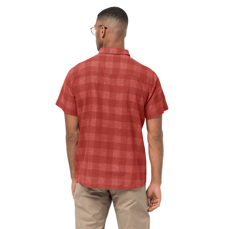 Brand Jack Wolfskin Mexican Pepper Checks Hot Men's Highlands Shirt
