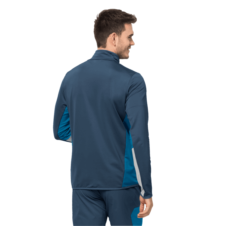 Men's Milford Sky Fleece New Brand Jack Wolfskin Thunder Blue