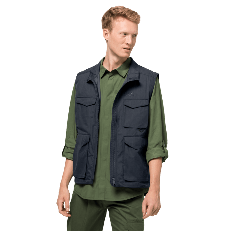Men's Lakeside Trip Vest Origins Brand Jack Wolfskin Night Blue