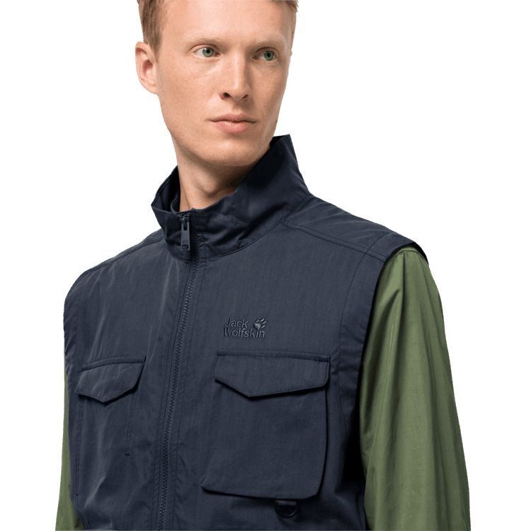 Men's Lakeside Trip Vest Origins Brand Jack Wolfskin Night Blue