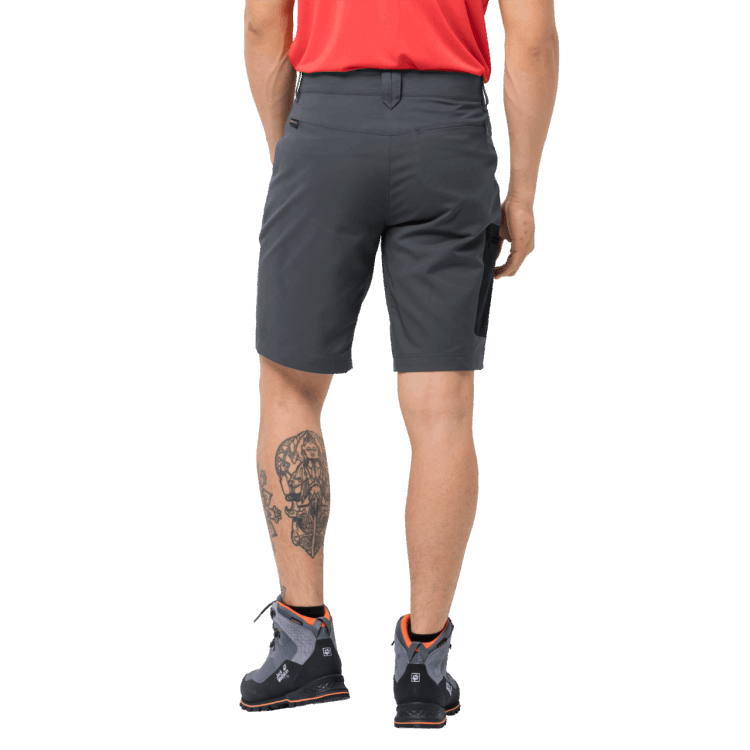 Brand Jack Wolfskin Men's Active Track Shorts Dark Iron Origins