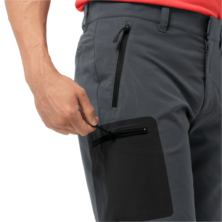 Brand Jack Wolfskin Men's Active Track Shorts Dark Iron Origins
