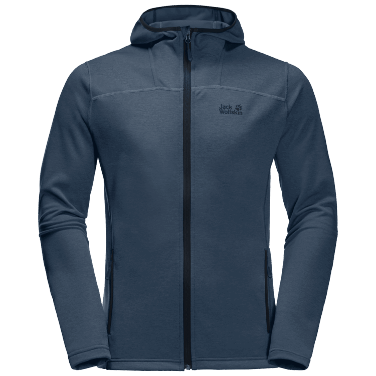 Thunder Blue Men's Horizon Hooded Jacket Brand Jack Wolfskin Collection