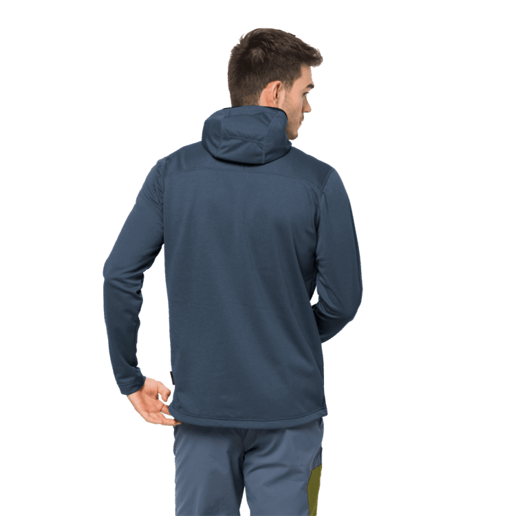 Thunder Blue Men's Horizon Hooded Jacket Brand Jack Wolfskin Collection