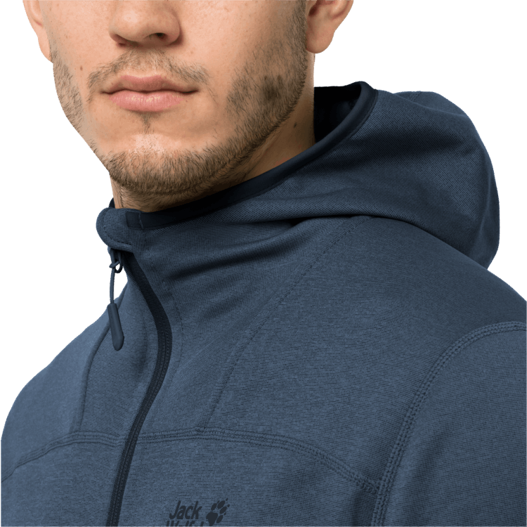 Thunder Blue Men's Horizon Hooded Jacket Brand Jack Wolfskin Collection