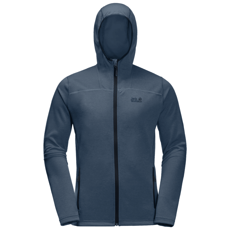 Thunder Blue Men's Horizon Hooded Jacket Brand Jack Wolfskin Collection