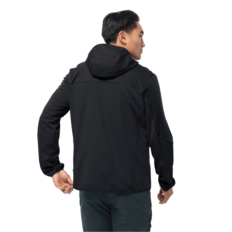 Brand Jack Wolfskin Fashion Black Men's Go Hike Softshell