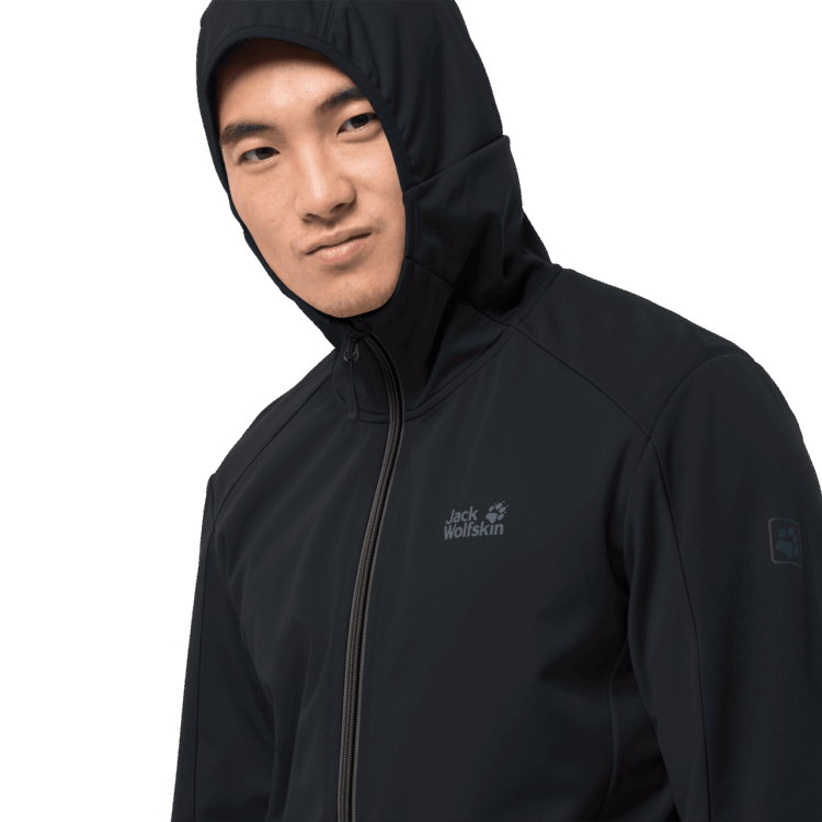 Brand Jack Wolfskin Fashion Black Men's Go Hike Softshell
