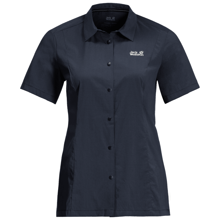 Women's Pack & Go Shirt Brand Jack Wolfskin Night Blue Brand
