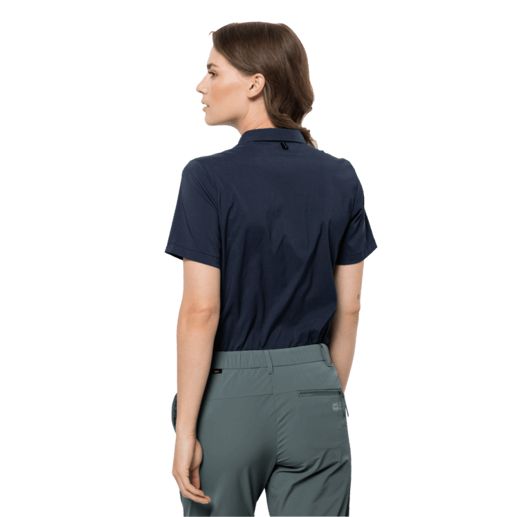 Women's Pack & Go Shirt Brand Jack Wolfskin Night Blue Brand