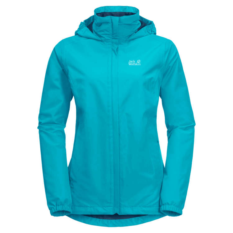Women's Stormy Point Jacket Dark Aqua Brand Jack Wolfskin Origin