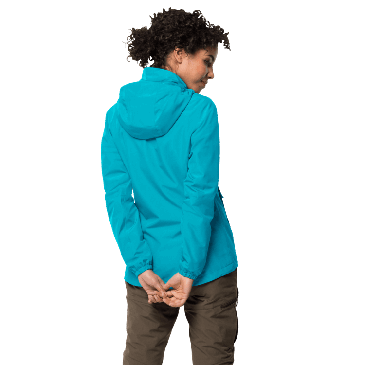 Women's Stormy Point Jacket Dark Aqua Brand Jack Wolfskin Origin