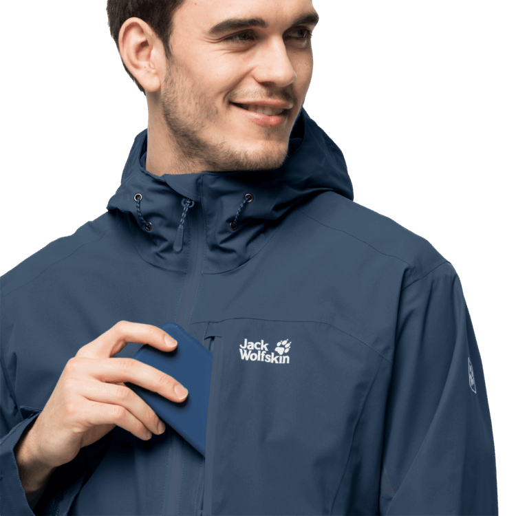 Men's Eagle Peak Jacket Brand Jack Wolfskin Fashion Thunder Blue