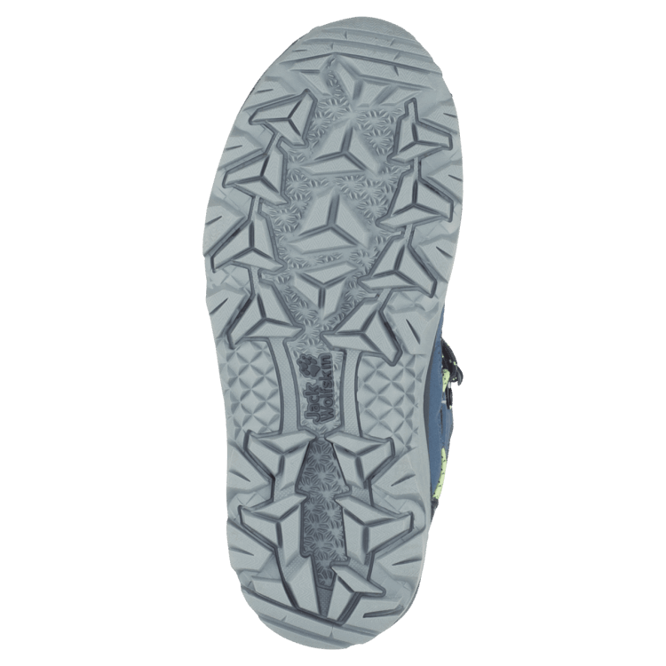 Dark Blue-Lime Fashion Kid's Vojo Texapore Mid Brand Jack Wolfskin