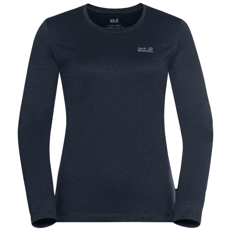 Women's Sky Thermal Ls T Brand Jack Wolfskin Fashion Night Blue