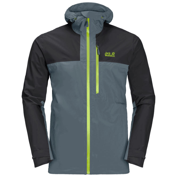 Storm Grey Fashion Brand Jack Wolfskin Men's Go Hike Jacket