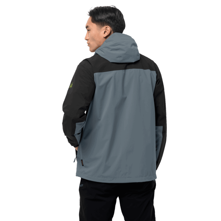 Storm Grey Fashion Brand Jack Wolfskin Men's Go Hike Jacket