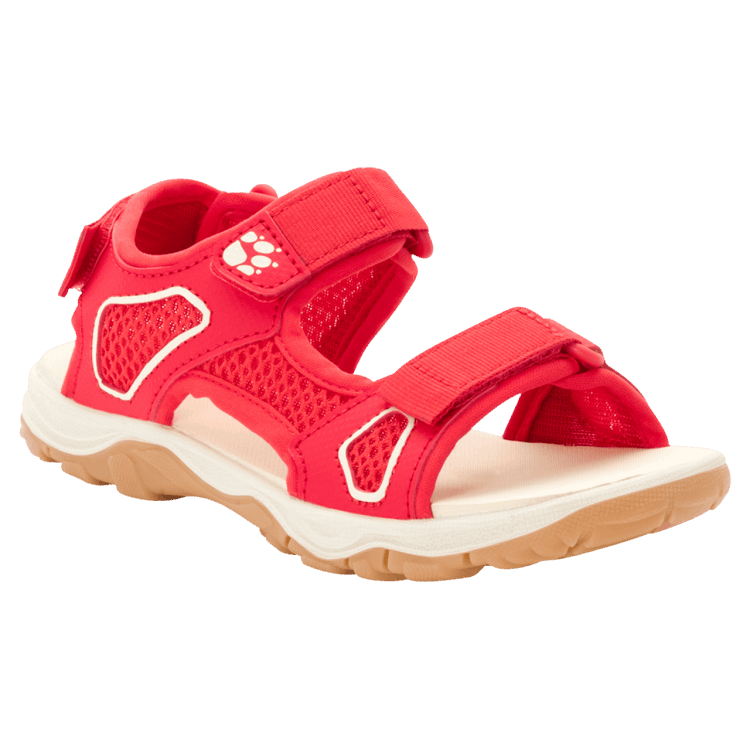 Kid's Taraco Beach Sandal Original Brand Jack Wolfskin Red-Champagne