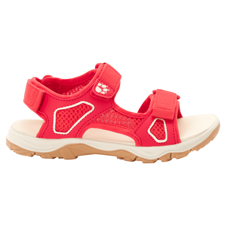 Kid's Taraco Beach Sandal Original Brand Jack Wolfskin Red-Champagne