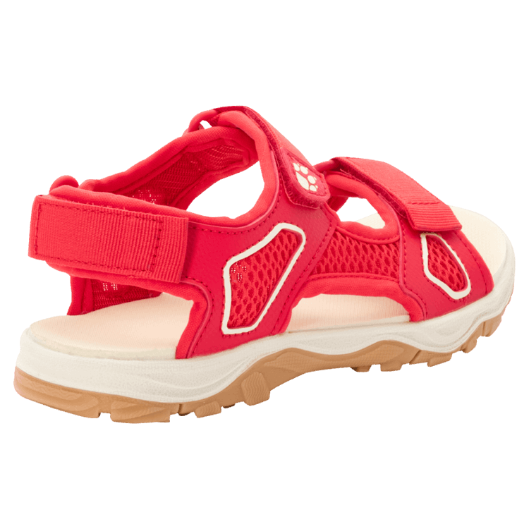 Kid's Taraco Beach Sandal Original Brand Jack Wolfskin Red-Champagne